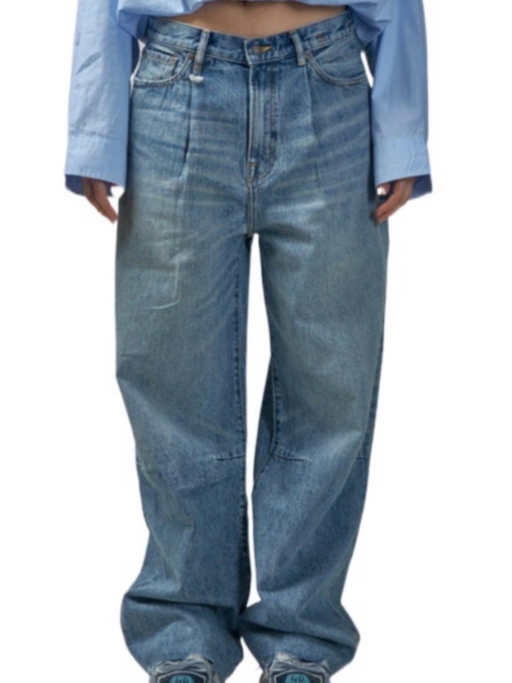 R13 Wayne Articulated Knee Jean w/rips